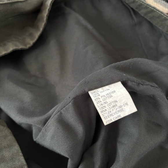 Fate Military Olive Cotton Jacket with Knitted Patterned Sleeves - Picture 9 of 13